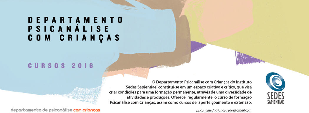 Cursos 2016 Psicanálise com Crianças